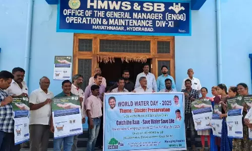 Hyderabad ने विश्व जल दिवस मनाया Hyderabad ने विश्व जल दिवस मनाया