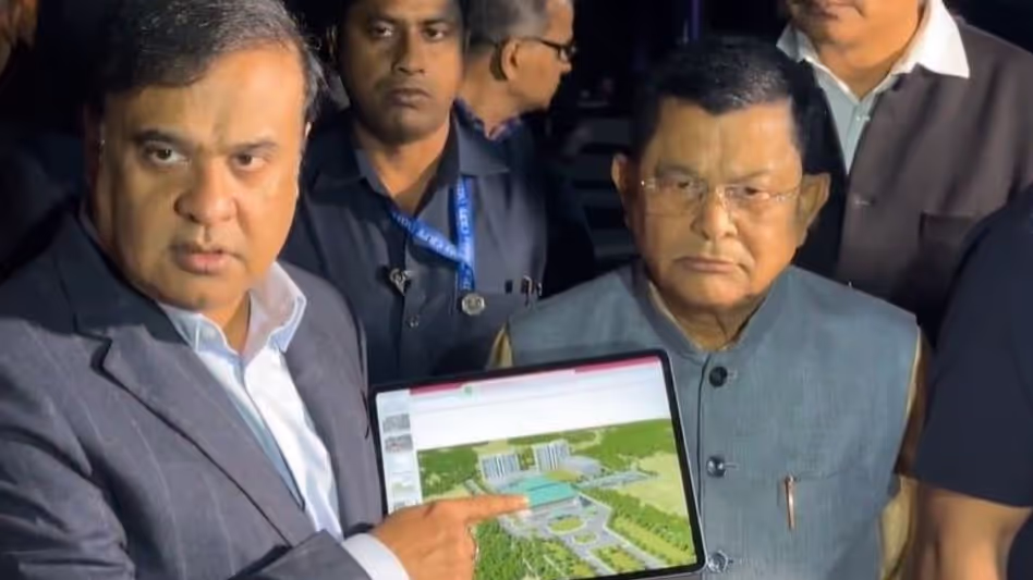 Assam :  हिमंत बिस्वा सरमा ने नए विधानसभा भवन के लिए स्थल का निरीक्षण किया