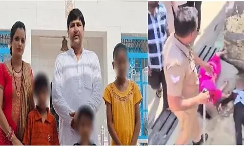 UP: पत्नी के अनैतिक संबंध के शक में 3 बच्चों की हत्या, पत्नी की हालत गंभीर