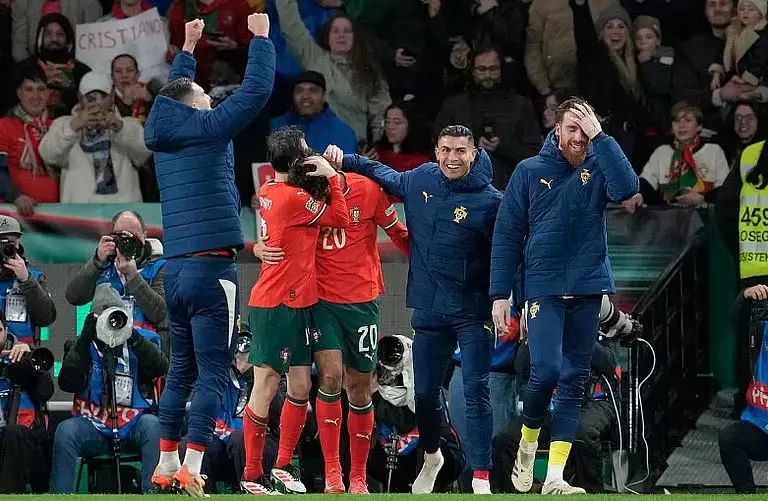 पुर्तगाल ने नेशंस लीग क्वार्टर फाइनल में डेनमार्क को हराया पुर्तगाल ने नेशंस लीग क्वार्टर फाइनल में डेनमार्क को हराया