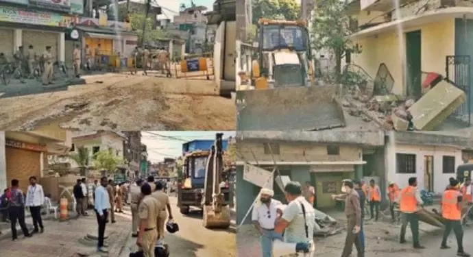 Nagpur हिंसा : मुख्य आरोपी का घर नगर निगम अधिकारियों ने तोड़फोड़ किया Nagpur हिंसा : मुख्य आरोपी का घर नगर निगम अधिकारियों ने तोड़फोड़ किया