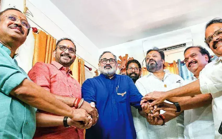 Kerala : इंटेल से बीपीएल, फिर राजनीति तक राजीव चंद्रशेखर केंद्र की सर्जिकल स्ट्राइक Kerala : इंटेल से बीपीएल, फिर राजनीति तक राजीव चंद्रशेखर केंद्र की सर्जिकल स्ट्राइक