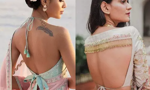 Fashion Tips: बैकलेस ब्लाउज से बढ़ाए अपनी खूबसूरती