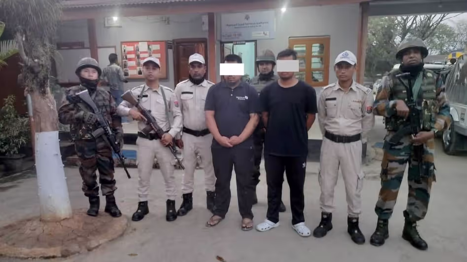 Manipur पुलिस ने यूएनएलएफ (पी) उग्रवादियों के साथ झड़प के बाद अरम्बाई टेंगोल के दो सदस्यों को गिरफ्तार