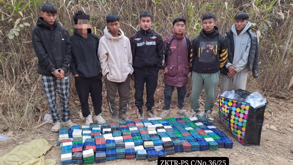 Mizoram पुलिस ने 1.41 करोड़ रुपये से अधिक कीमत की 4.7 किलोग्राम हेरोइन जब्त की