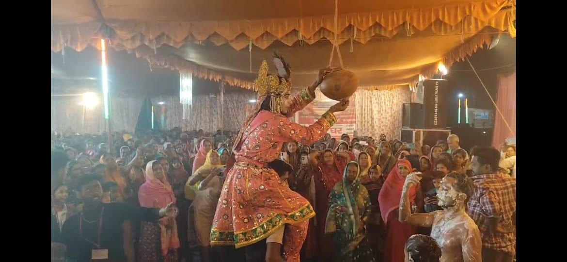 Ramlila में मटका तोड़ और कथा में शिव विवाह की कथा सुनाई