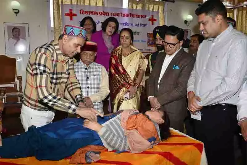 Himachal: राज्यपाल ने किया निशुल्क एक्यूपंक्चर चिकित्सा शिविर का उद्घाटन Himachal: राज्यपाल ने किया निशुल्क एक्यूपंक्चर चिकित्सा शिविर का उद्घाटन