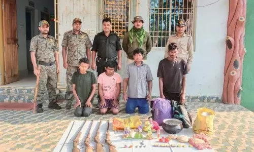 मयूरभंज जिले में चार शिकारी गिरफ्तार