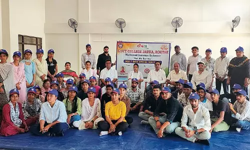 कैम्पस नोट्स NSS स्वयंसेवकों ने ली शपथ