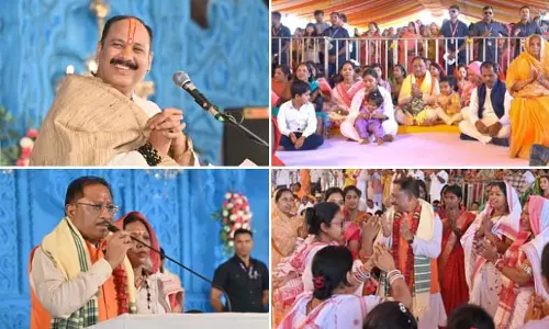 पंडित प्रदीप मिश्रा के श्रीमुख से शिव महापुराण कथा सुनना सौभाग्य की बात : CM विष्णुदेव साय