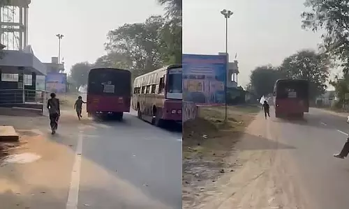 Tamil Nadu: परीक्षा देने के लिए छात्र ने बस के पीछे दौड़ लगाई; बस न रोकने पर ड्राइवर निलंबित Tamil Nadu: परीक्षा देने के लिए छात्र ने बस के पीछे दौड़ लगाई; बस न रोकने पर ड्राइवर निलंबित