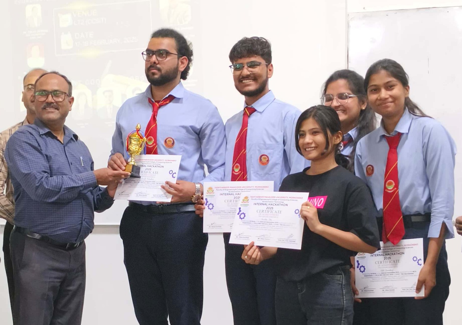 TMU इंटरनल हैकथॉन में क्लैरा टीम विजेता