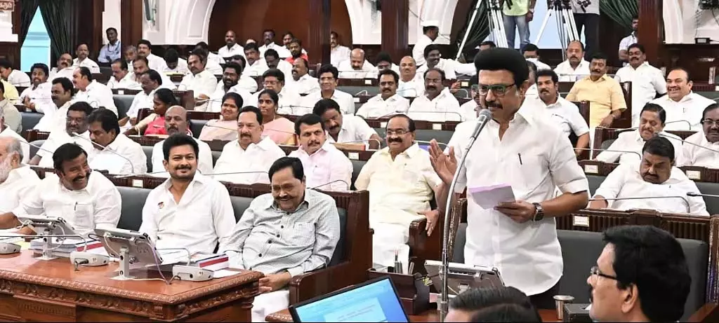 तमिल भाषा की रक्षा के लिए जल्द ही नई घोषणाएं की जाएंगी: CM M.K. Stalin तमिल भाषा की रक्षा के लिए जल्द ही नई घोषणाएं की जाएंगी: CM M.K. Stalin
