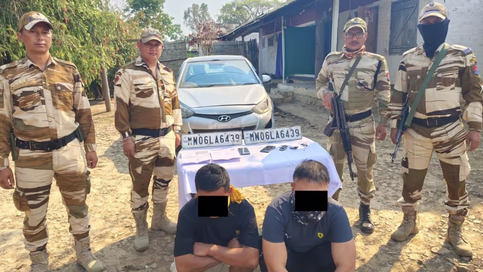 Manipur पुलिस ने जबरन वसूली रैकेट में शामिल पांच उग्रवादियों को गिरफ्तार किया Manipur पुलिस ने जबरन वसूली रैकेट में शामिल पांच उग्रवादियों को गिरफ्तार किया