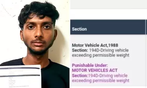 लॉ छात्र का 10 लाख का चालान कटा, नहीं पहना था हेलमेट लॉ छात्र का 10 लाख का चालान कटा, नहीं पहना था हेलमेट