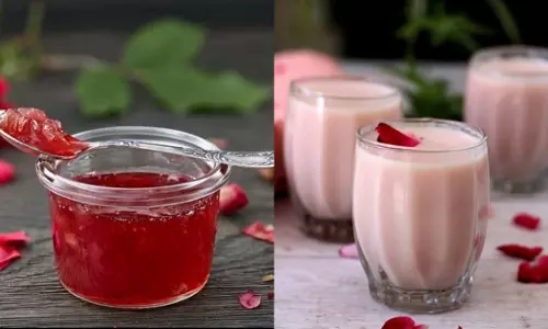 तरोताजा करेगा ये गुलाबयुक्त दूध Cold Drink