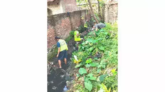 Nagaland :  जलभराव की समस्या से निपटने के लिए वार्ड नंबर 5 में स्वच्छता अभियान
