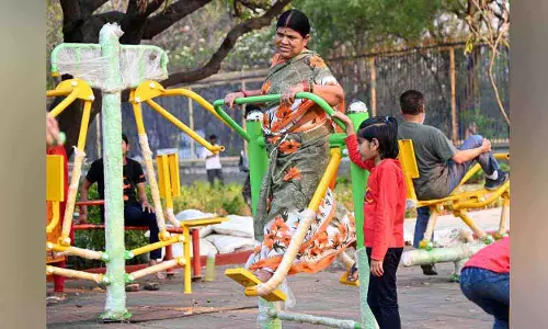 Hyderabad के पार्कों और कॉलोनियों में ओपन एयर जिम का चलन काफी बढ़ गया
