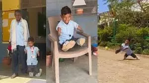 Rajasthan: हाथ-पैर नहीं, घुटनों के बल दौड़ता है कृष्णा,पढ़ाई में भी अव्वल Rajasthan: हाथ-पैर नहीं, घुटनों के बल दौड़ता है कृष्णा,पढ़ाई में भी अव्वल