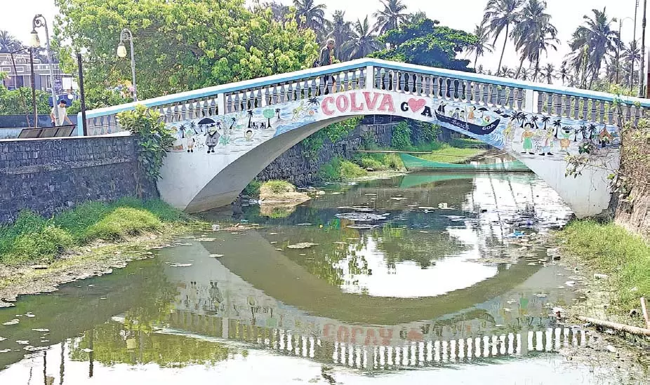 Colva क्रीक सीवेज-कचरे से प्रदूषित, स्थानीय लोगों ने अधिकारियों से तत्काल कार्रवाई की मांग की Colva क्रीक सीवेज-कचरे से प्रदूषित, स्थानीय लोगों ने अधिकारियों से तत्काल कार्रवाई की मांग की