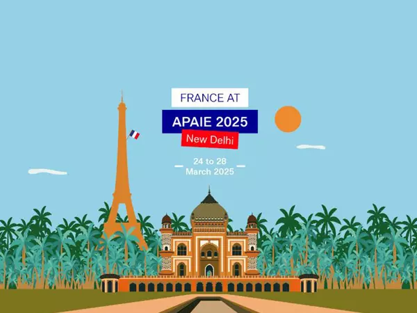 फ्रांस ने दिल्ली में आयोजित APAIE 2025 में 35 संस्थानों के साथ एशिया-प्रशांत संबंधों को दिया बढ़ावा फ्रांस ने दिल्ली में आयोजित APAIE 2025 में 35 संस्थानों के साथ एशिया-प्रशांत संबंधों को दिया बढ़ावा