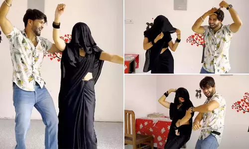 देसी भाभी ने देवर के साथ घूंघट में किया ऐसा डांस, जमकर वायरल हुआ VIDEO