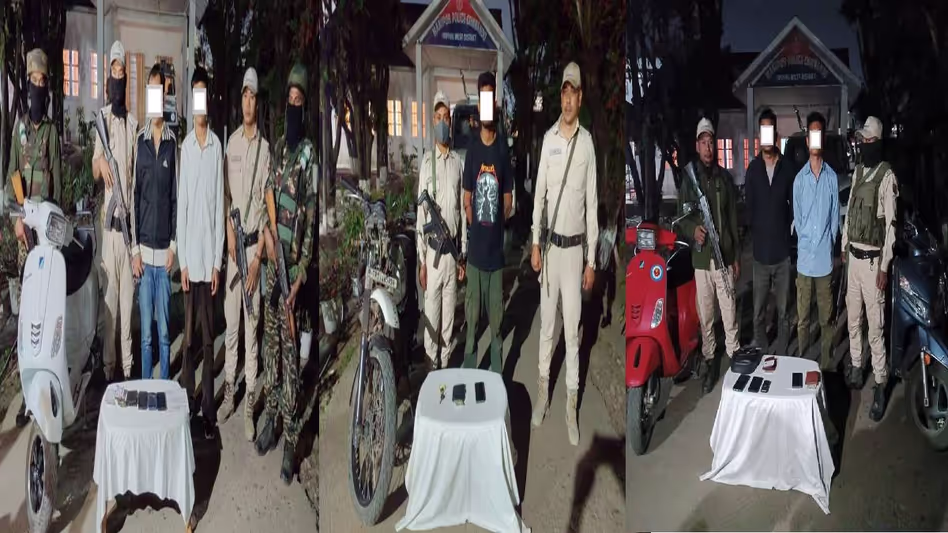 Manipur में प्रतिबंधित उग्रवादी संगठनों के 5 सक्रिय सदस्यों को गिरफ्तार