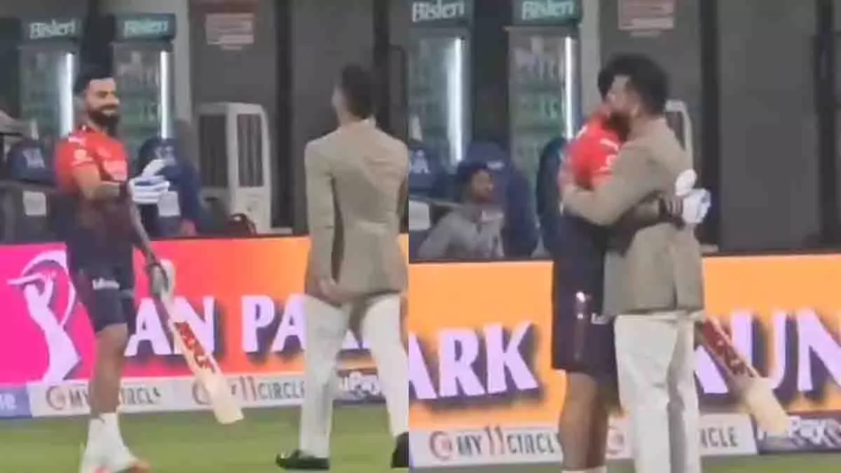 IPL 2025: सुरेश रैना ने दिल को छू लेने वाले पल में विराट कोहली को गले लगाया IPL 2025: सुरेश रैना ने दिल को छू लेने वाले पल में विराट कोहली को गले लगाया