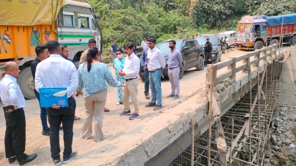 Meghalaya : एनएच-6 की मरम्मत के काम में देरी  अधिकारियों ने तेजी से काम पूरा करने का आग्रह किया