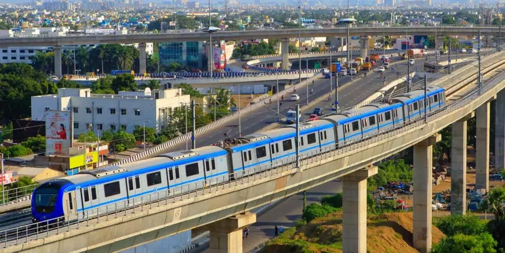 चेन्नई मेट्रो रेल चरण 2 कार्य: एशियाई निवेश बैंक के अधिकारियों ने किया निरीक्षण चेन्नई मेट्रो रेल चरण 2 कार्य: एशियाई निवेश बैंक के अधिकारियों ने किया निरीक्षण
