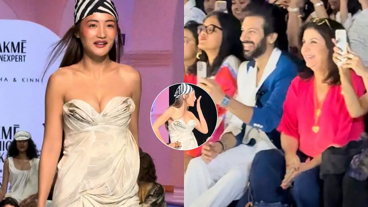 लक्मे फैशन वीक 2025: चुम दरंग ने करण वीर मेहरा को फ्लाइंग किस दिया लक्मे फैशन वीक 2025: चुम दरंग ने करण वीर मेहरा को फ्लाइंग किस दिया