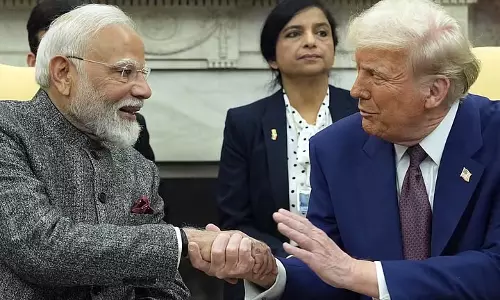 ट्रंप ने अमेरिका-भारत व्यापार वार्ता के बेहद अच्छे परिणाम की उम्मीद जताई ट्रंप ने अमेरिका-भारत व्यापार वार्ता के बेहद अच्छे परिणाम की उम्मीद जताई