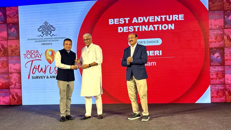 Assam के नामेरी को सर्वश्रेष्ठ एडवेंचर गंतव्य पुरस्कार मिला
