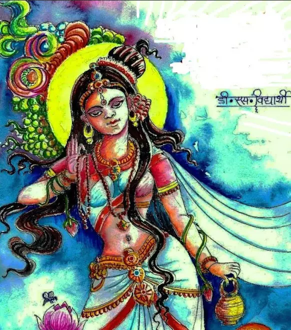 मां दुर्गा की नयनाभिराम पेन्टिंग मां दुर्गा की नयनाभिराम पेन्टिंग