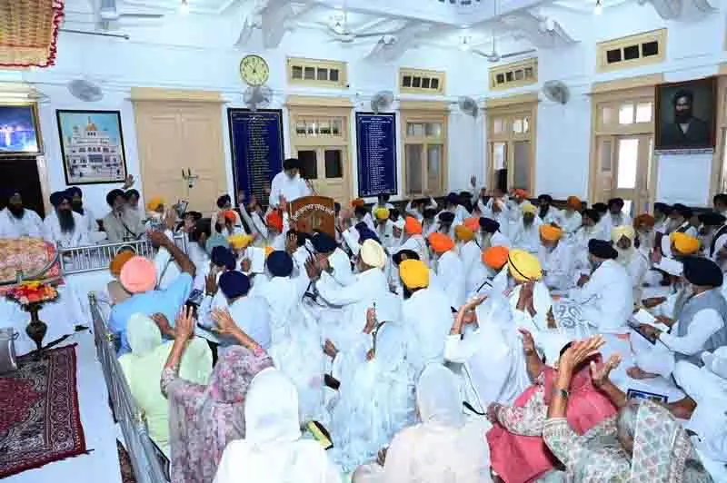 SGPC ने अकाल तख्त जत्थेदार की नियुक्ति के लिए नियम बनाने पर प्रतिक्रिया मांगी SGPC ने अकाल तख्त जत्थेदार की नियुक्ति के लिए नियम बनाने पर प्रतिक्रिया मांगी