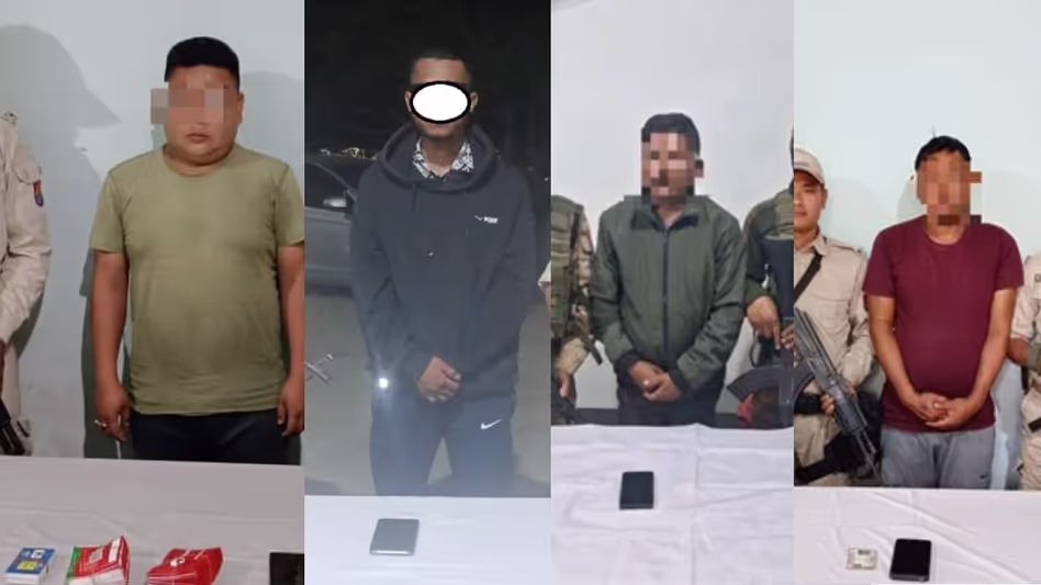 Manipur पुलिस ने अलग-अलग अभियानों में तीन उग्रवादियों समेत चार को गिरफ्तार किया