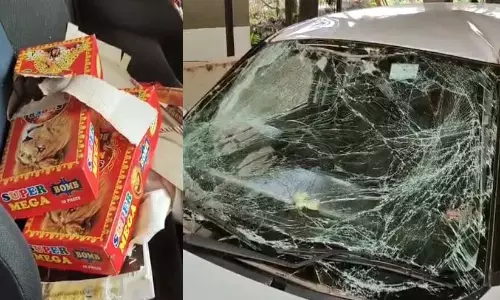 Kerala: नादापुरम में कार के अंदर पटाखे फटने के बाद मामला दर्ज