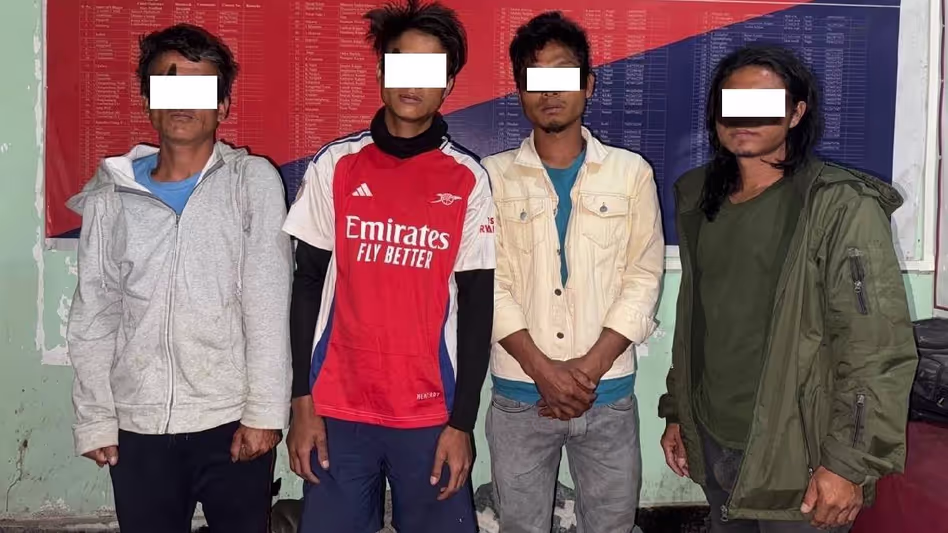 Manipur पुलिस ने कांगपोकपी में चार अवैध अफीम उत्पादकों को गिरफ्तार
