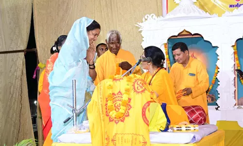 मंत्री लक्ष्मी रजवाड़े ने किया राष्ट्र जागरण शक्ति संवर्धन गायत्री महायज्ञ में हुई सम्मिलित