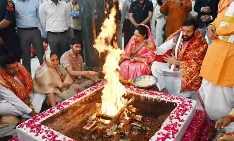 Haryana CM नायब सैनी ने मनसा देवी में पूजा-अर्चना की Haryana CM नायब सैनी ने मनसा देवी में पूजा-अर्चना की