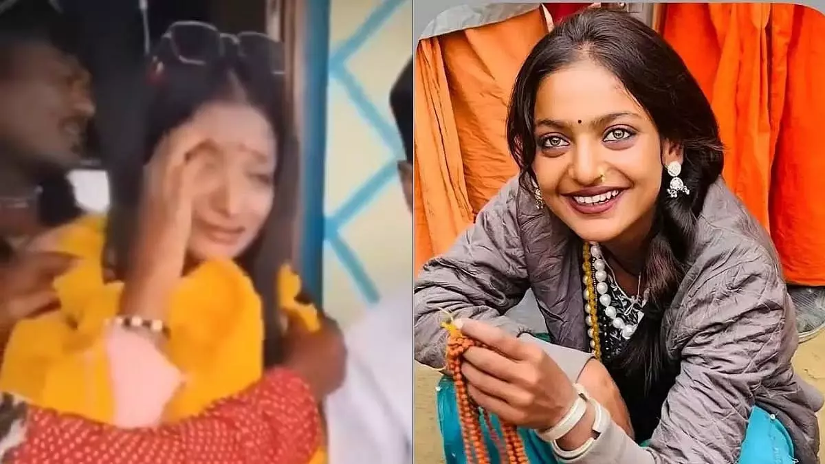 निर्देशक सनोज मिश्रा की गिरफ्तारी के बीच फूट-फूट कर रोती दिखीं मोनालिसा, VIDEO निर्देशक सनोज मिश्रा की गिरफ्तारी के बीच फूट-फूट कर रोती दिखीं मोनालिसा, VIDEO