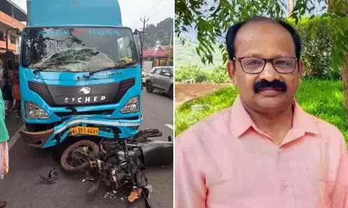 Kerala: पंडालम में टेम्पो की टक्कर से बाइक सवार की मौत Kerala: पंडालम में टेम्पो की टक्कर से बाइक सवार की मौत