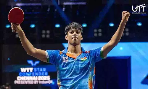Hyderabad के पैडलर स्नेहित ने रचा इतिहास, विश्व रैंकिंग में शीर्ष 100 में पहुंचे Hyderabad के पैडलर स्नेहित ने रचा इतिहास, विश्व रैंकिंग में शीर्ष 100 में पहुंचे