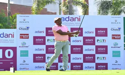 Golf Championship: एन थंगराजा, सप्तक तलवार पहले राउंड में बराबरी पर Golf Championship: एन थंगराजा, सप्तक तलवार पहले राउंड में बराबरी पर