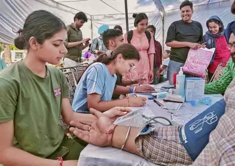 मिशन स्वास्थ्य कवच, PAU किसान मेले में 36% किसान उच्च रक्तचाप से ग्रस्त पाए गए मिशन स्वास्थ्य कवच, PAU किसान मेले में 36% किसान उच्च रक्तचाप से ग्रस्त पाए गए