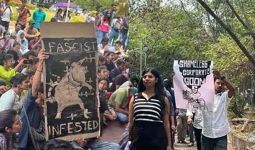 UOH impasse: देशभर से विरोध प्रदर्शन को मिल रहे समर्थन के कारण कांग्रेस बैकफुट पर UOH impasse: देशभर से विरोध प्रदर्शन को मिल रहे समर्थन के कारण कांग्रेस बैकफुट पर