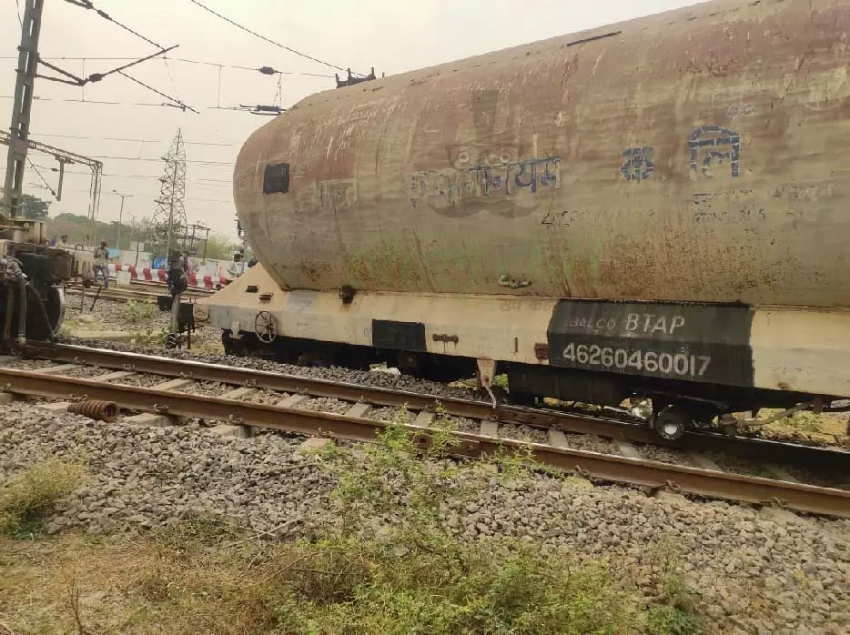 CG BREAKING: उरकुरा में मालगाड़ी पटरी से उतरी, मचा हड़कंप CG BREAKING: उरकुरा में मालगाड़ी पटरी से उतरी, मचा हड़कंप