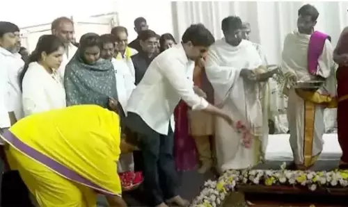 लोकेश ने प्रकाशम में CBG प्लांट के लिए भूमि पूजा की