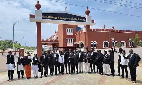 Rameswaram में वकील संघ का विरोध प्रदर्शन