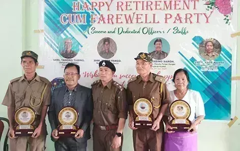Arunachal: 4 सेवानिवृत्त वन कर्मचारियों को दी गई विदाई